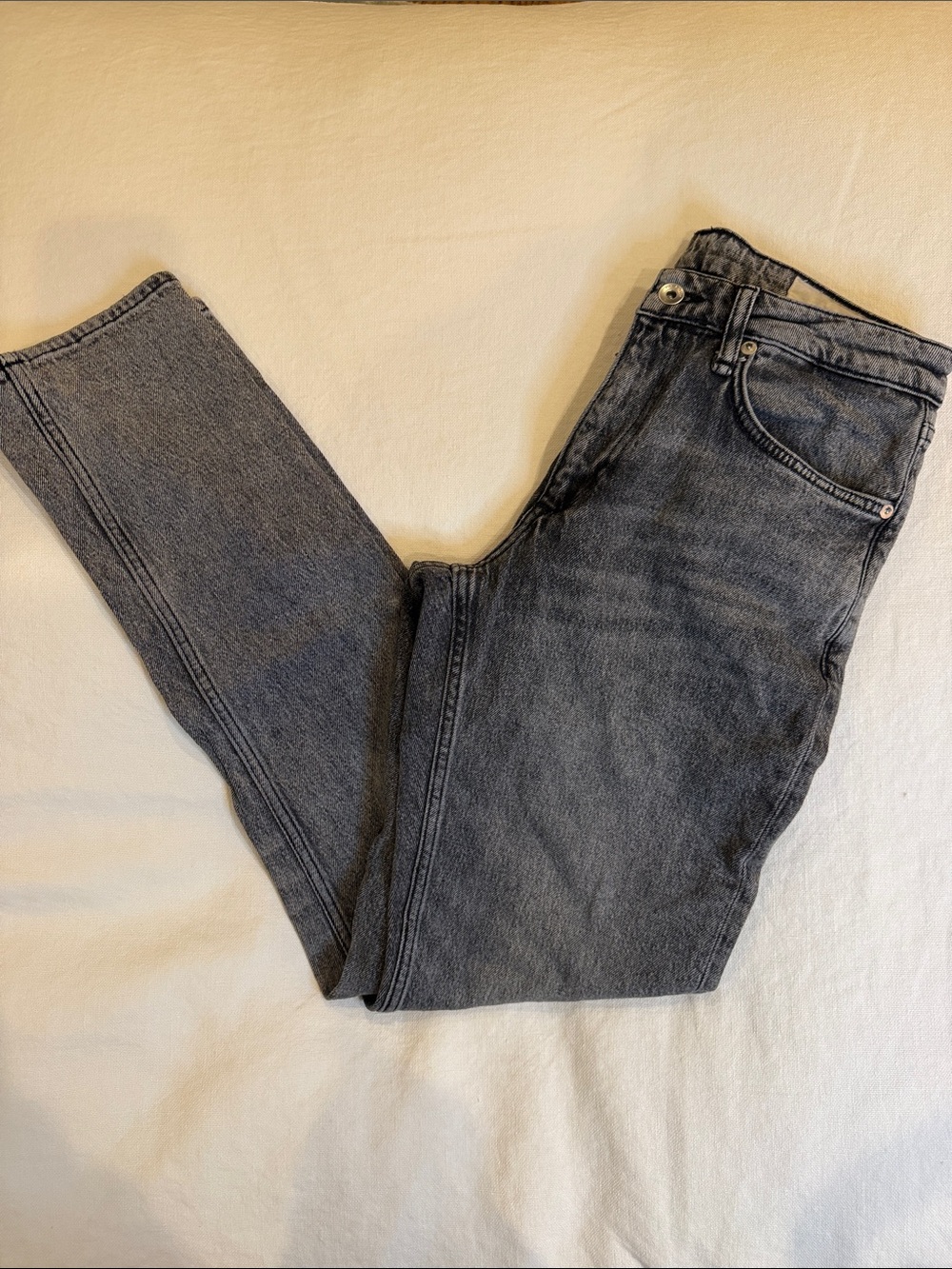 rag & bone Men's Dixson Washed Charcoal Slim Straight Jeans